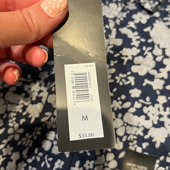 BANANA REPUBLIC Men's Slim Fit Cotton Print Shirt Size M - Picture 6 of 8